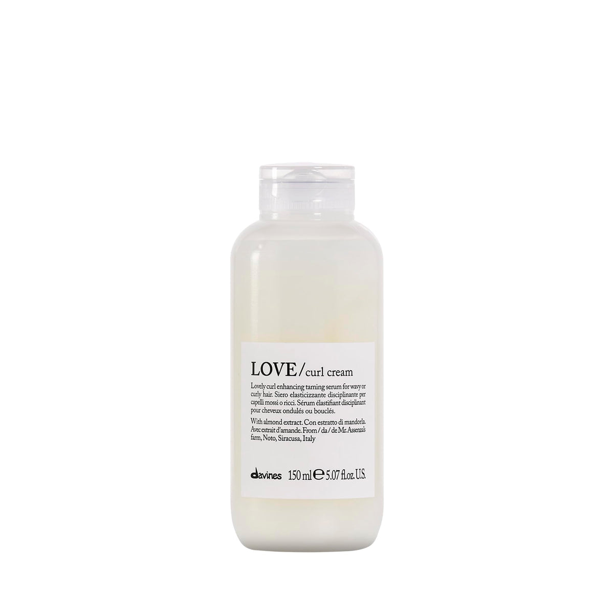 Davines front packaging showing product and benefits