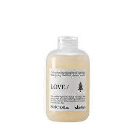 Davines LOVE CURL/ front bottle showing clean design and curl-friendly packaging