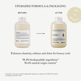 Davines LOVE CURL/ pump action dispensing product for easy application