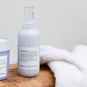Davines serum creamy texture closeup showing lightweight moisturizing benefit