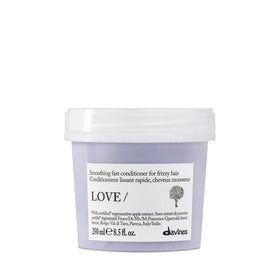 Davines front bottle of LOVE SMOOTHING conditioner showing label and size