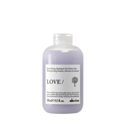 Davines bottle front view showing brand and smoothing benefits