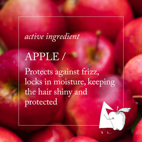 Davines before and after hair comparison showing reduced frizz benefit