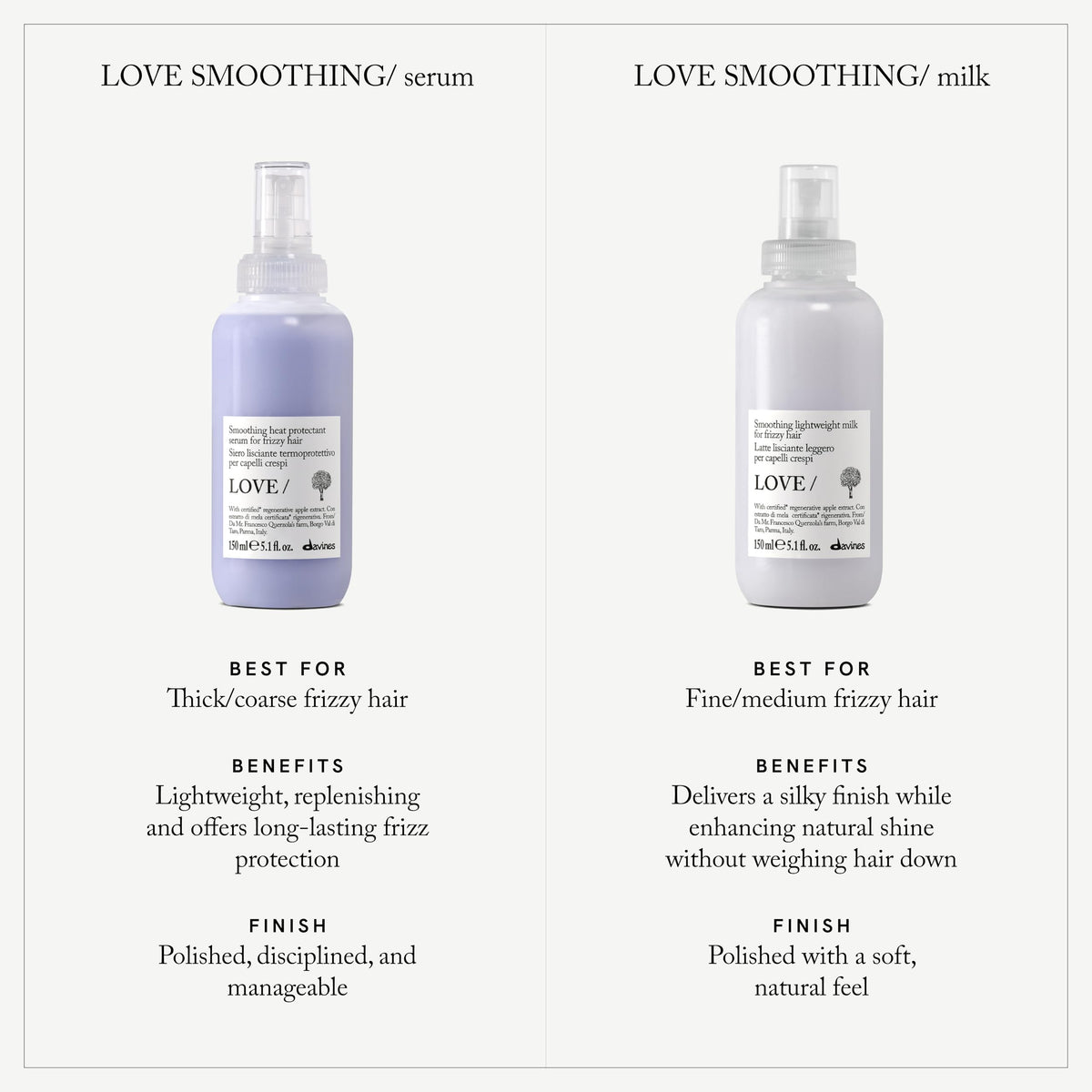 Davines serum texture closeup demonstrating lightweight, non-greasy feel