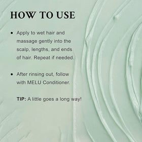 Davines MELU creamy foam texture demonstrating gentle lather and conditioning