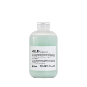 Davines MELU front packaging showing bottle and branding for authentic product