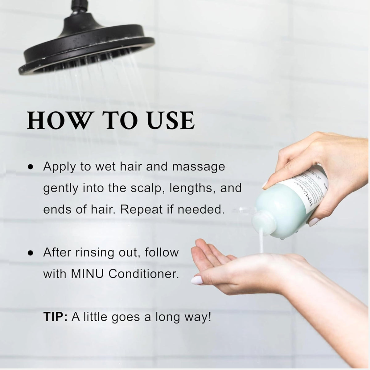 Davines MINU foam on hand illustrating gentle cleanse and softness benefit