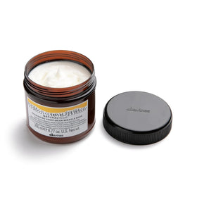 Davines hair after rinse showing smooth, shiny results and improved manageability
