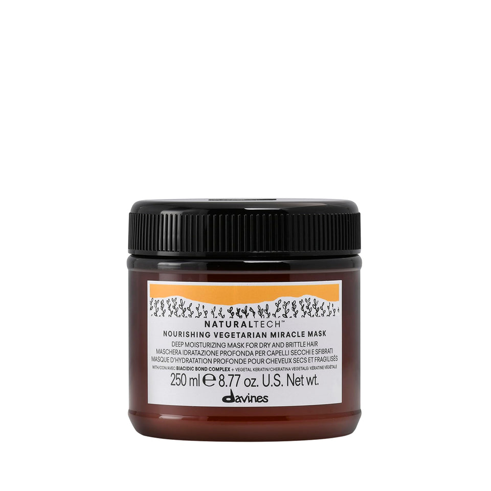 Davines front packaging showing product name and benefits for quick identification