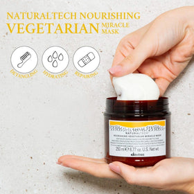 Davines vegetal keratin ingredient display demonstrating strengthening benefit