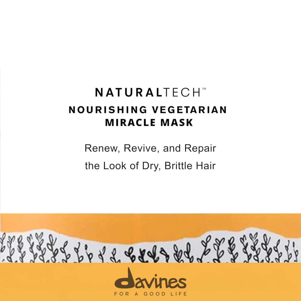 Davines open jar texture close-up highlighting creamy mask for easy application