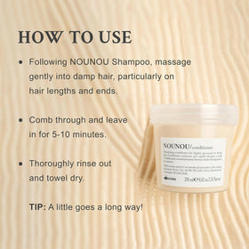 Davines cream on hands demonstrating silky texture and smooth slip