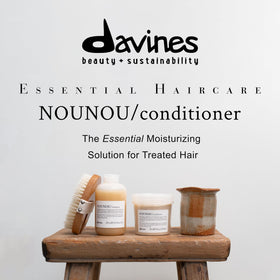 Davines close-up pump dispensing conditioner for easy application