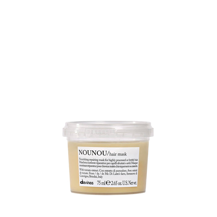 davines NOUNOU front packaging travel size shows compact repairing mask