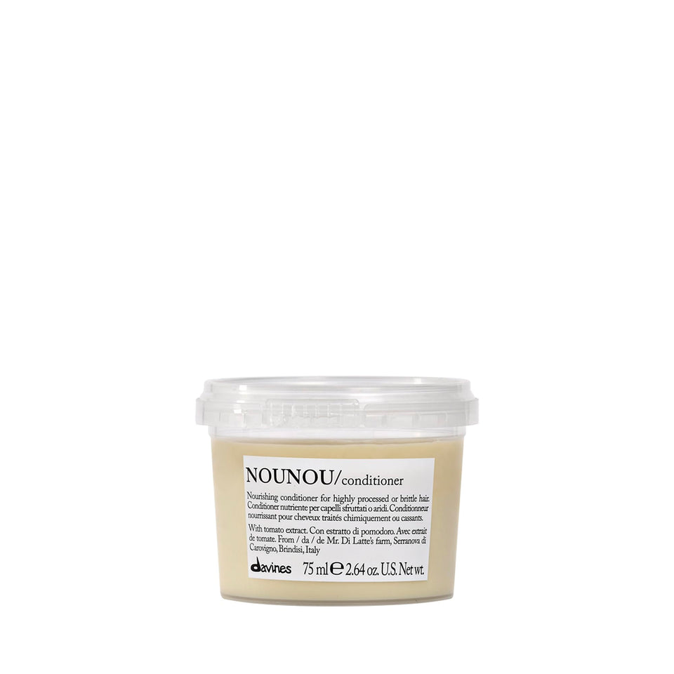 Davines NOUNOU front packaging showing product and travel size benefit
