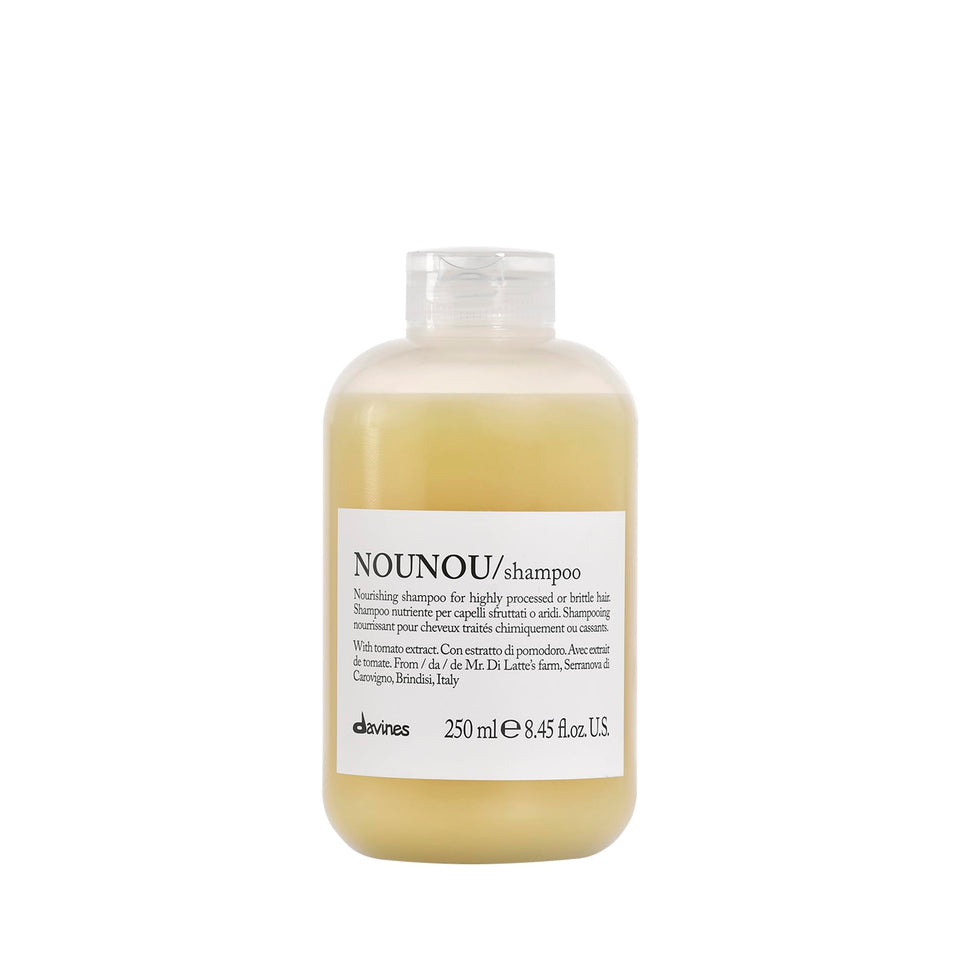 Davines front packaging showing bottle and label, clarifies product identity and benefit