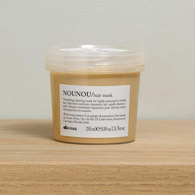 Davines NOUNOU open jar texture demonstrating creamy, lightweight hydration