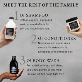 Applying Davines OI Hand Balm to knuckles for targeted hydration and care