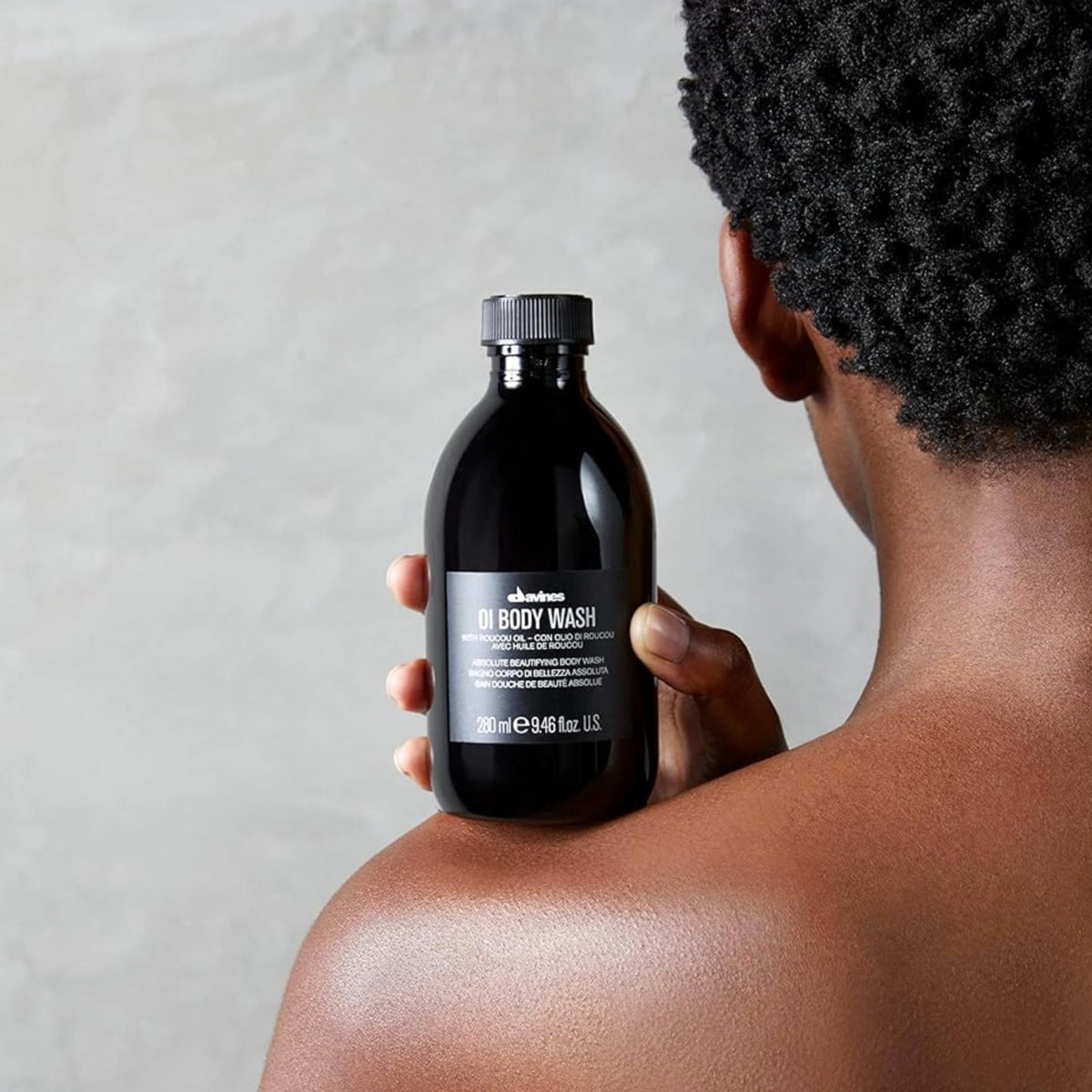 Davines pump dispenser close-up highlighting convenient application