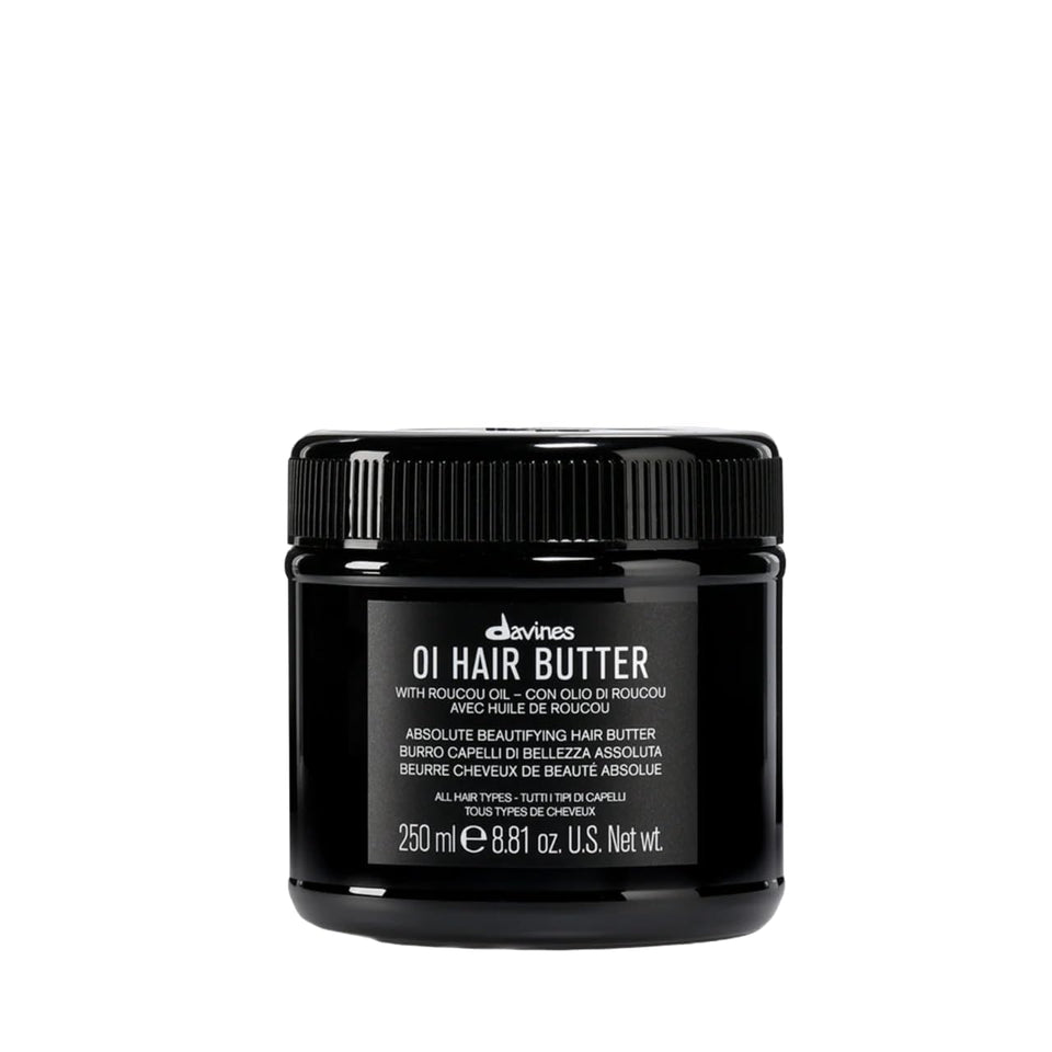 Davines jar front view showing product branding and luxurious design benefit
