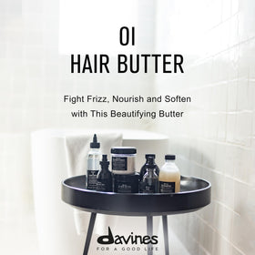 Davines cream texture close-up highlighting rich butter consistency and hydration