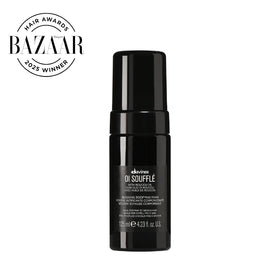 Davines OI Soufflé foam dispensing from pump demonstrating easy liquid-to-foam benefit
