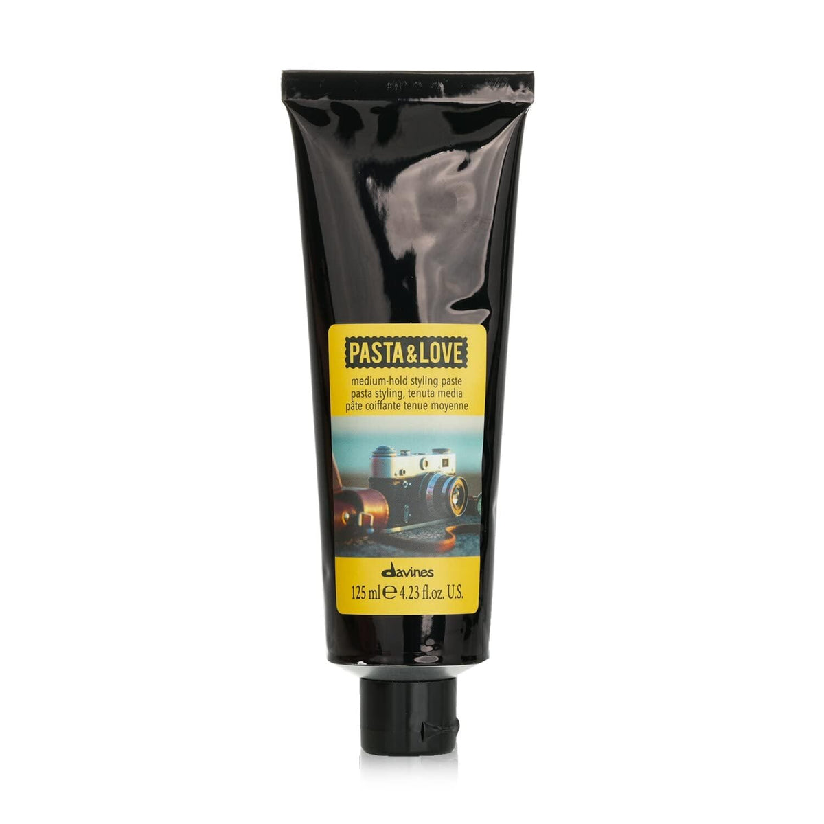 Davines Pasta & Love front jar showing packaging and size benefit