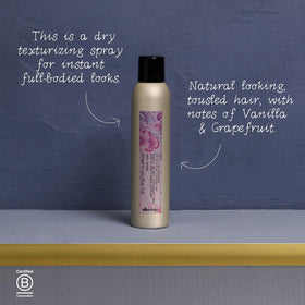 Davines piecey ends after use showing separation and definition