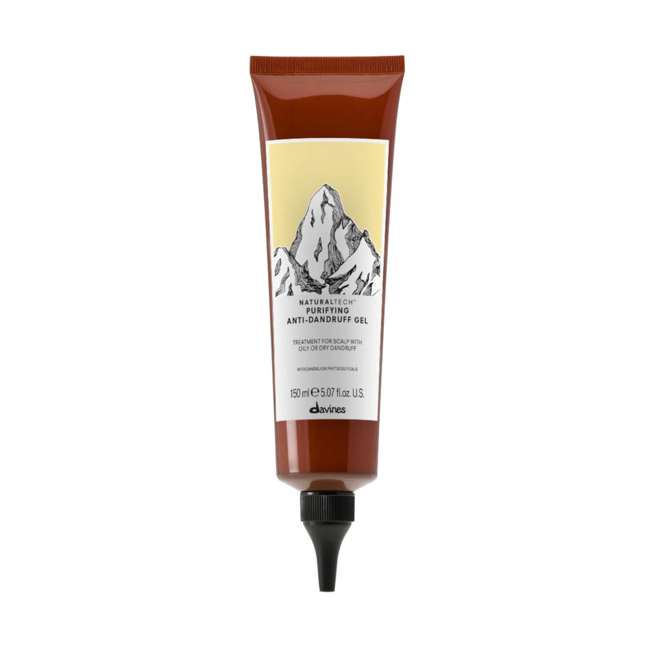 Davines purifying gel front packaging showing product clarity and quality