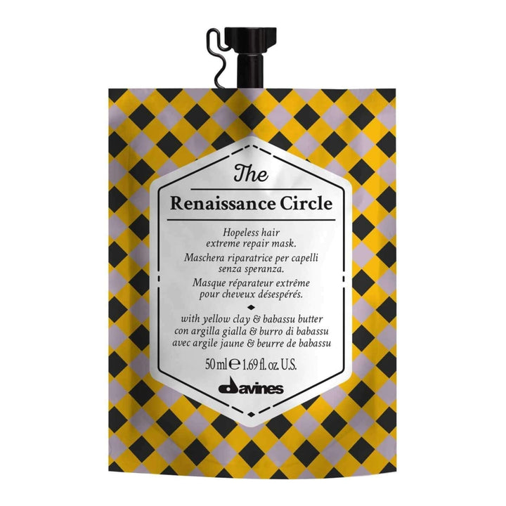 Davines jar front view showing product for repair and softening