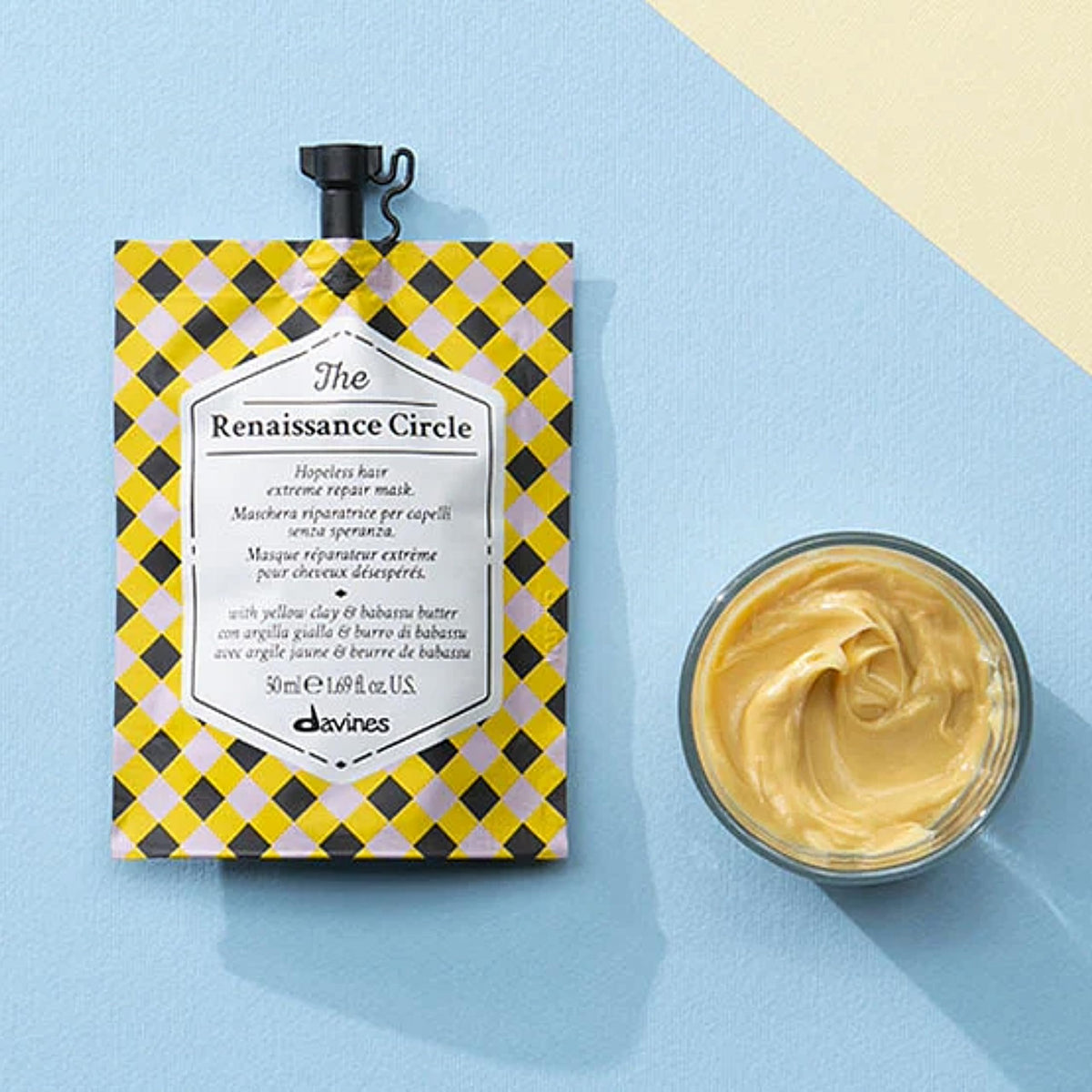Davines babassu butter ingredient photo demonstrating nourishing benefit
