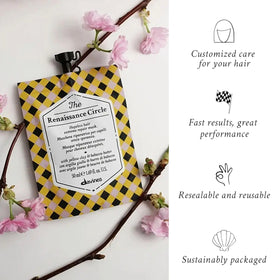 Davines yellow clay ingredient image highlighting structural support