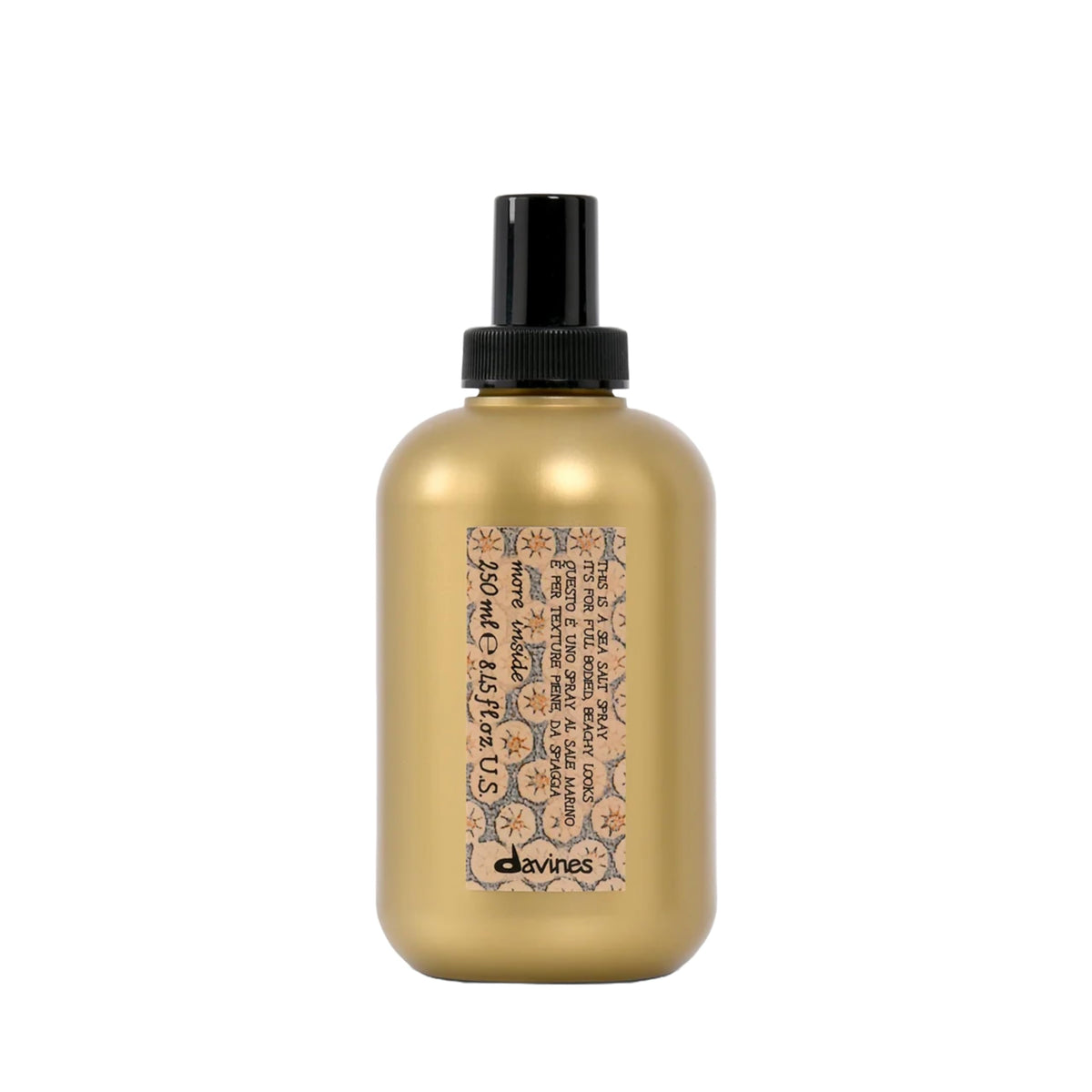 Davines front packaging showing product and volume benefit