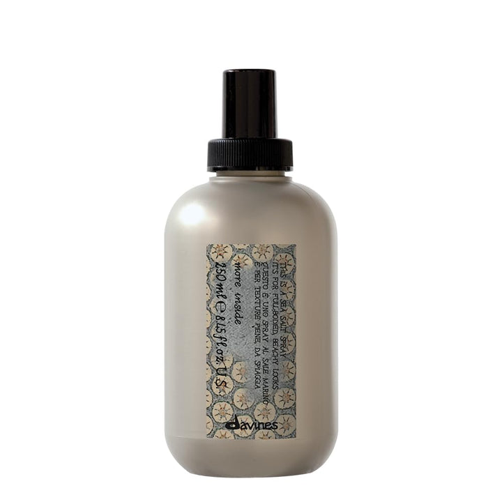 Davines sea salt spray front packaging showing travel-size bottle and styling benefit
