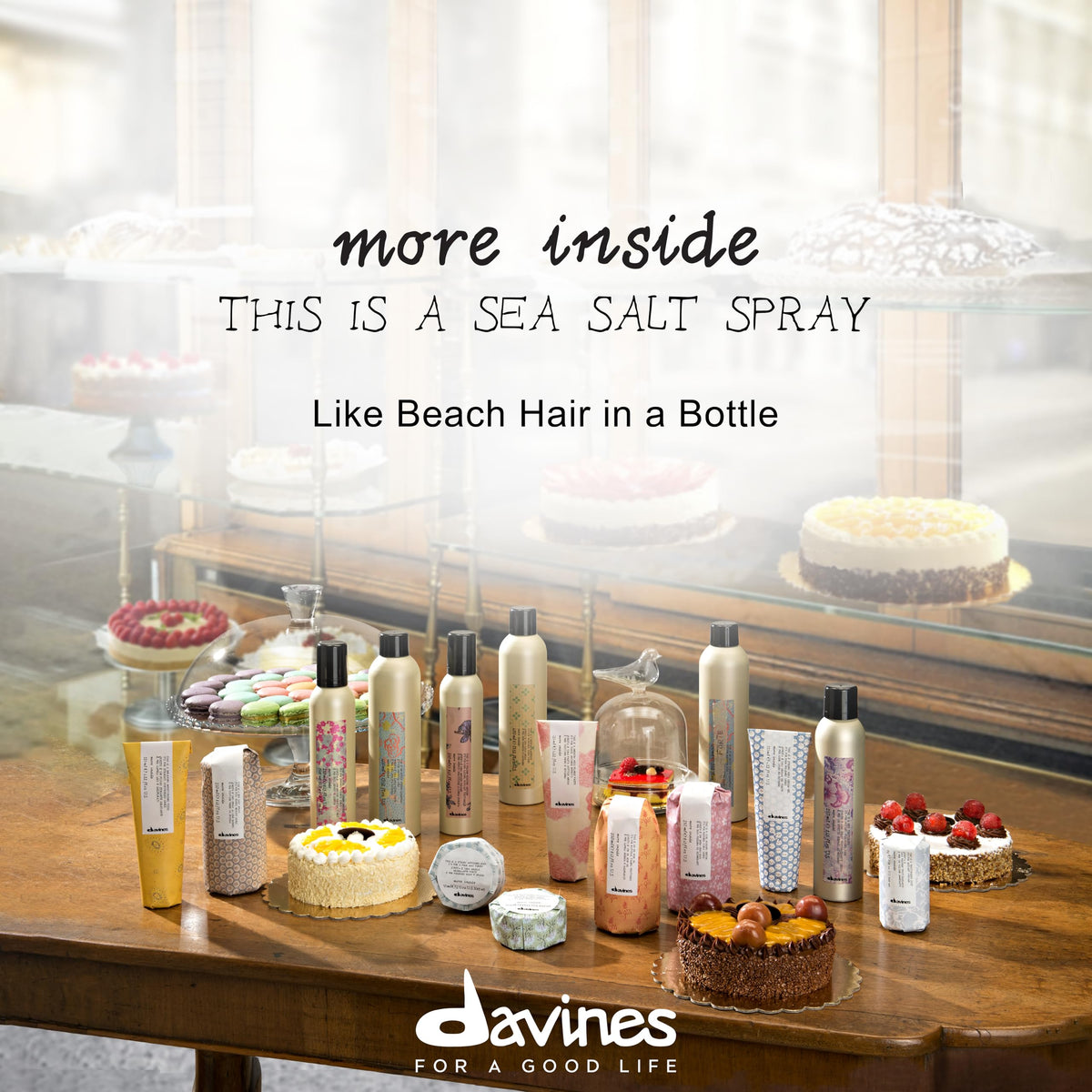 Davines fine mist texture visible for lightweight coverage benefit