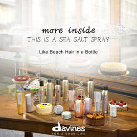 Davines fine mist texture visible for lightweight coverage benefit