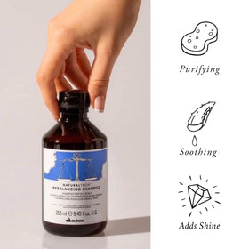 Davines shampoo texture lather demonstrating gentle cleansing and foaming benefit