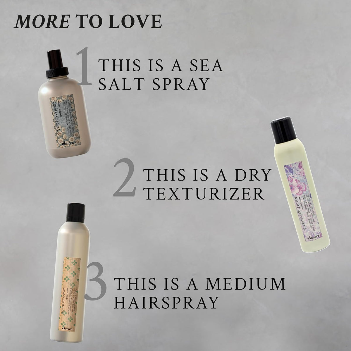 Davines product label closeup with ingredient emphasis for gentle care