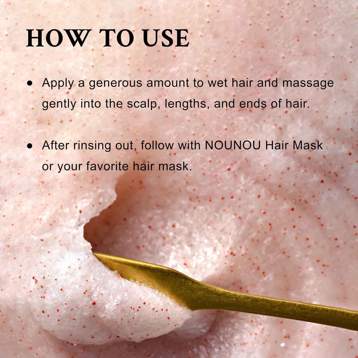 Davines SOLU being massaged into wet scalp to demonstrate application and removal of build-up