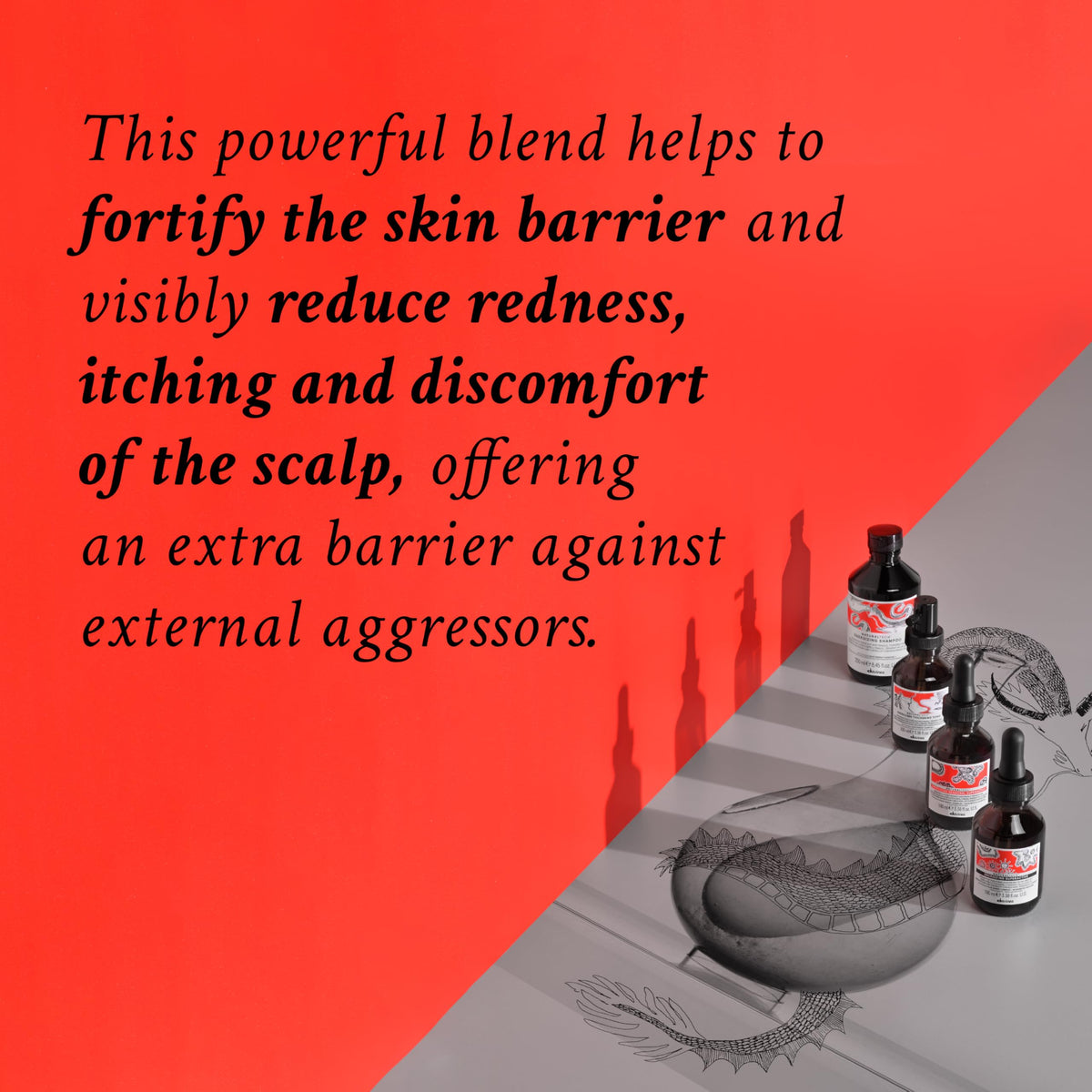 Davines spray nozzle close-up highlighting precise application benefit