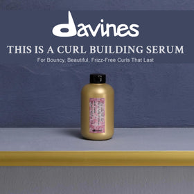 Davines serum texture close-up illustrating lightweight consistency and non-greasy finish