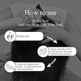 Davines texture spray on short hair showing piecey separation benefit