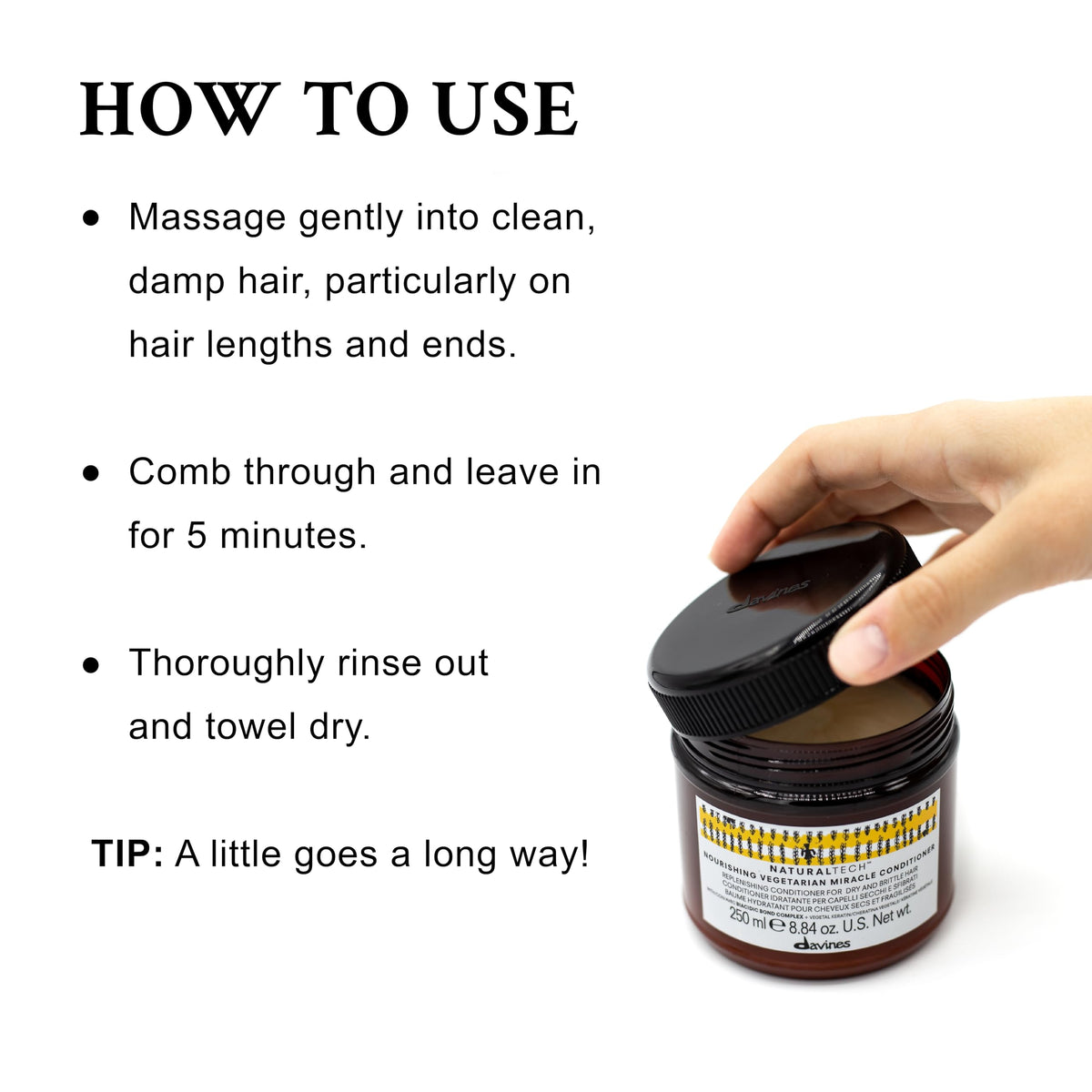 Davines creamy conditioner texture close-up showing smoothness and conditioning quality