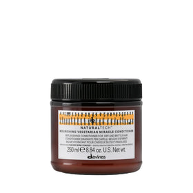Davines front packaging showing bottle and branding, highlights nourishing benefit