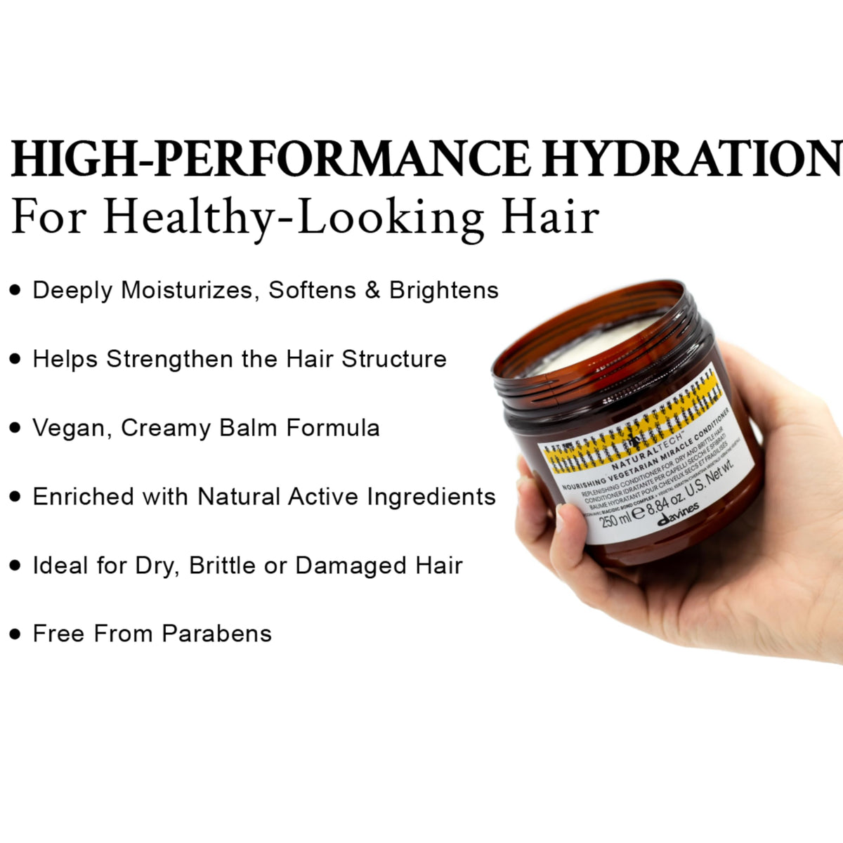 Davines pump dispensing conditioner emphasizing easy application and portion control