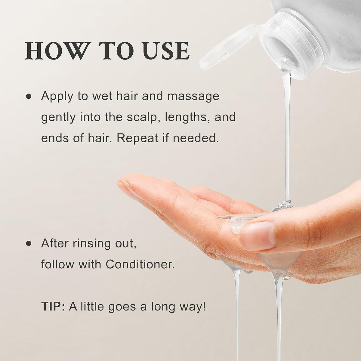 Davines VOLU shampoo foam lather on hair conveying gentle cleansing and root lift