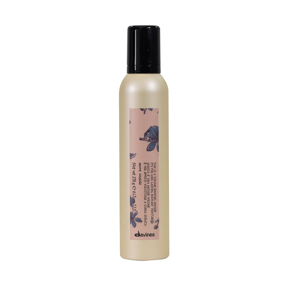 Davines front packaging showing bottle and brand for easy identification and shelf appeal