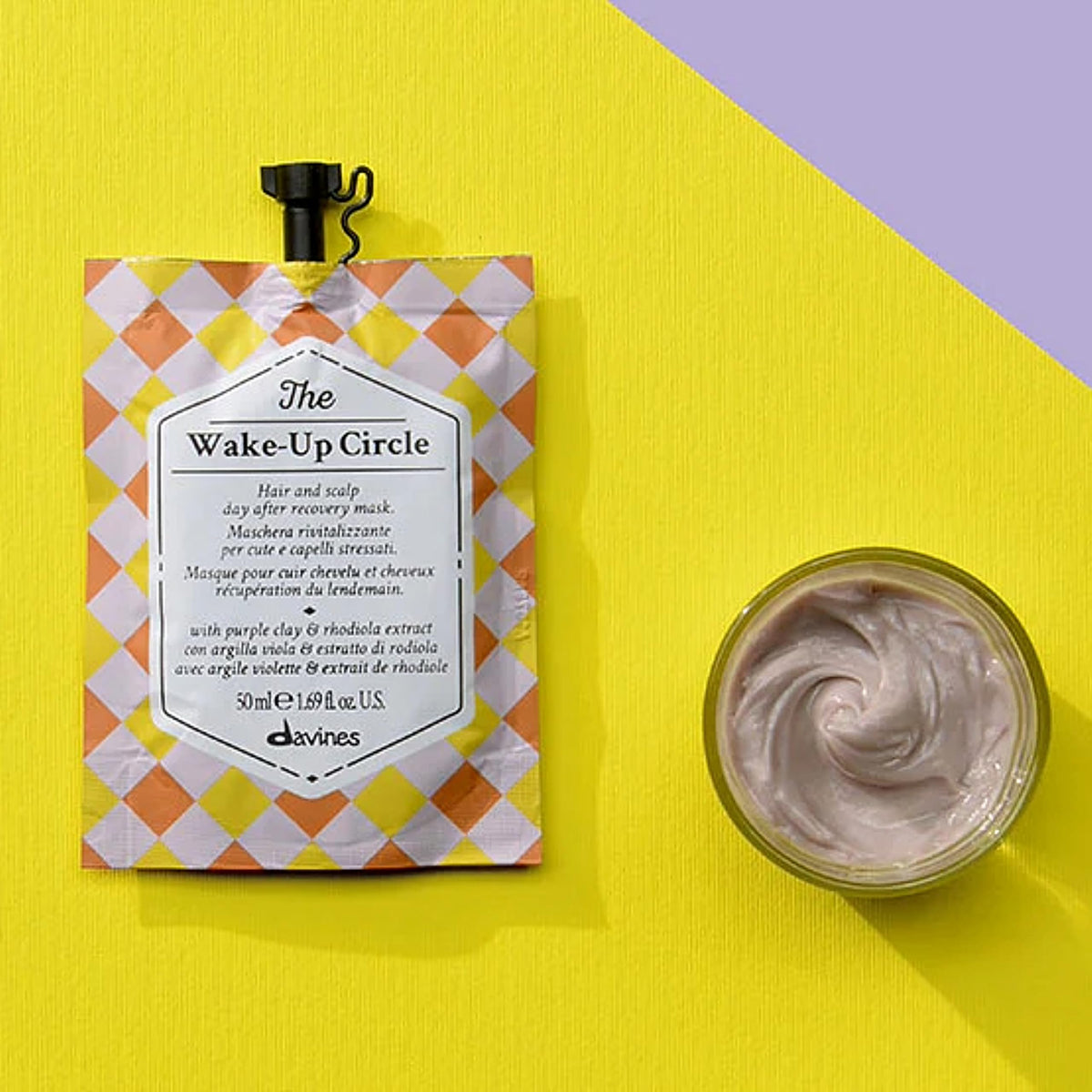 Davines cream texture closeup illustrating rich mask consistency and lightweight lift