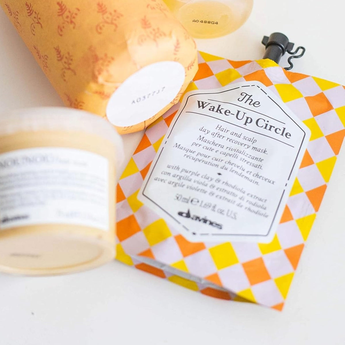 Davines rhodiola ingredient close-up highlighting energizing botanical benefit