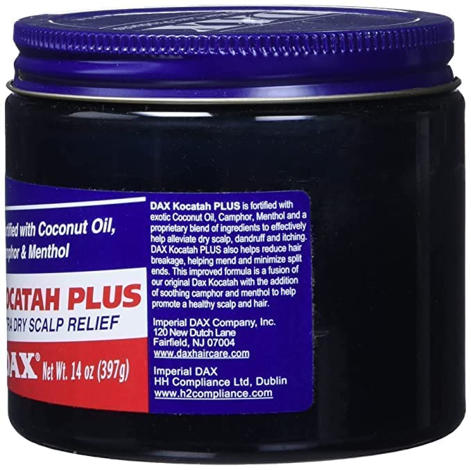DAX Kocatah application on scalp demonstrating targeted hydration and reduced flaking